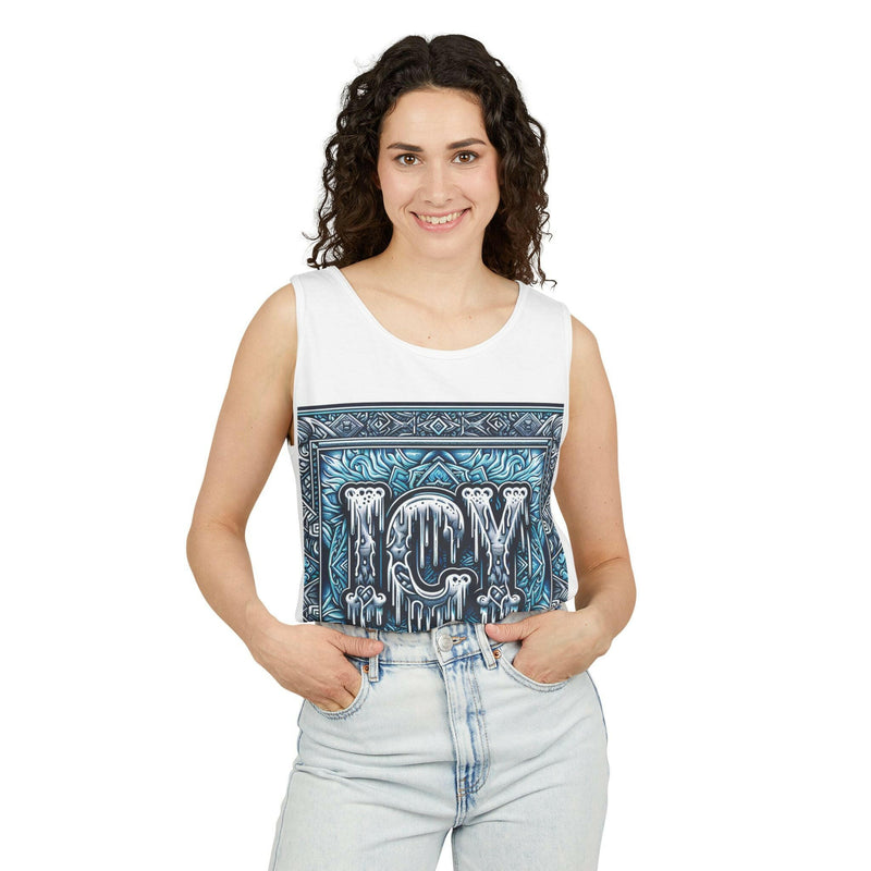 Icy Vibes Garment-Dyed Tank Top - Chill Summer Wear, Beach Fashion, Ice-Themed Gift, Casual Layering Piece, Unisex Beachwear