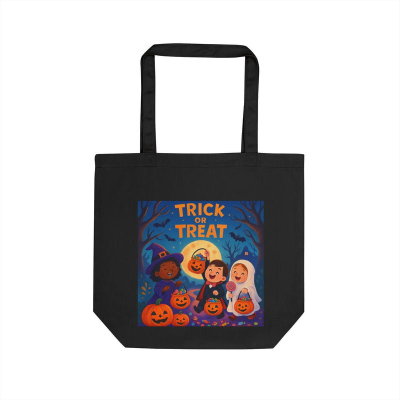 Halloween Eco Tote Bag, Reusable Bag for Trick or Treat, Tote for Kids, Halloween Party Bag, Festive Shopping Bag, Eco-Friendly Halloween