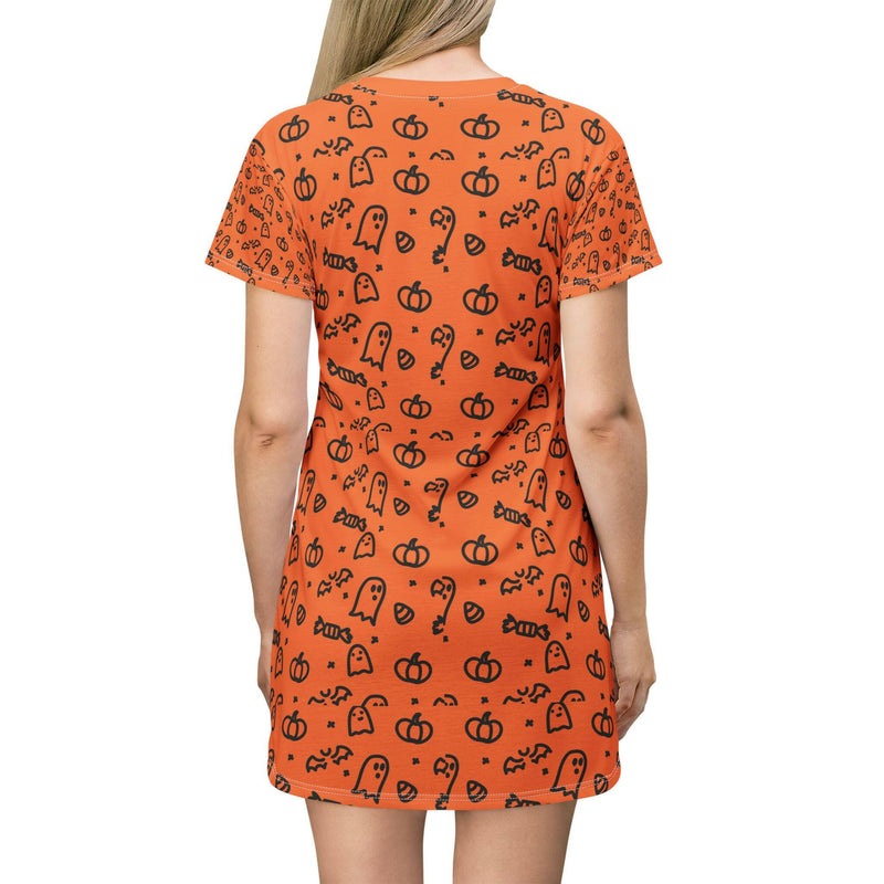 Halloween-themed T-shirt featuring exclusive spooky designs, perfect for festive celebrations and casual wear.