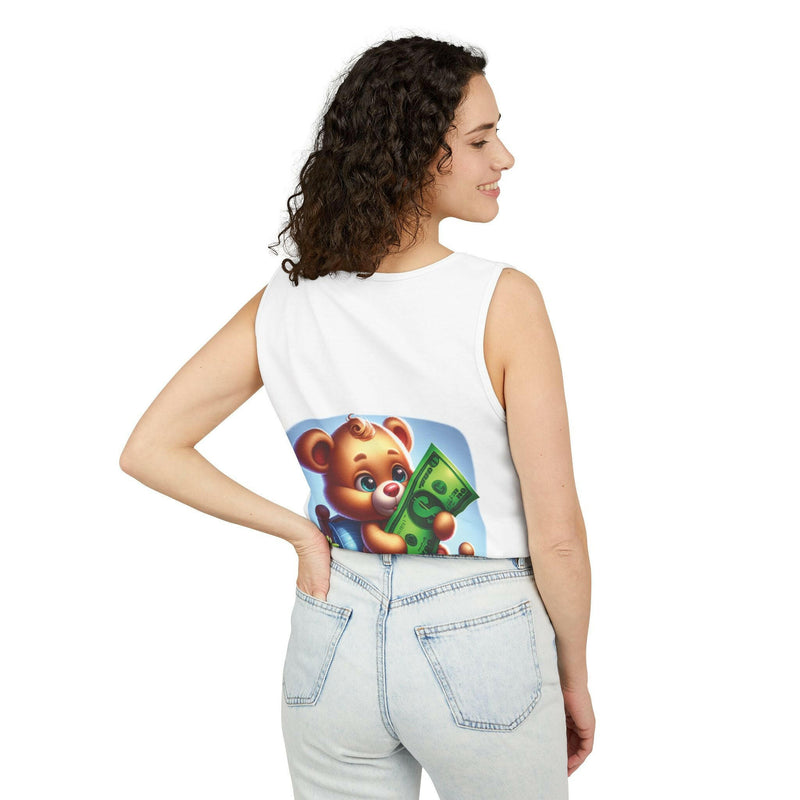 Progress Over Perfection Tank Top, Unisex Inspirational Top, Cute Bear Graphic Tank, Motivational Gift, Casual Summer Wear