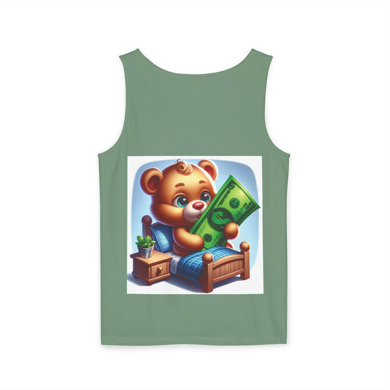 Progress Over Perfection Tank Top, Unisex Inspirational Top, Cute Bear Graphic Tank, Motivational Gift, Casual Summer Wear