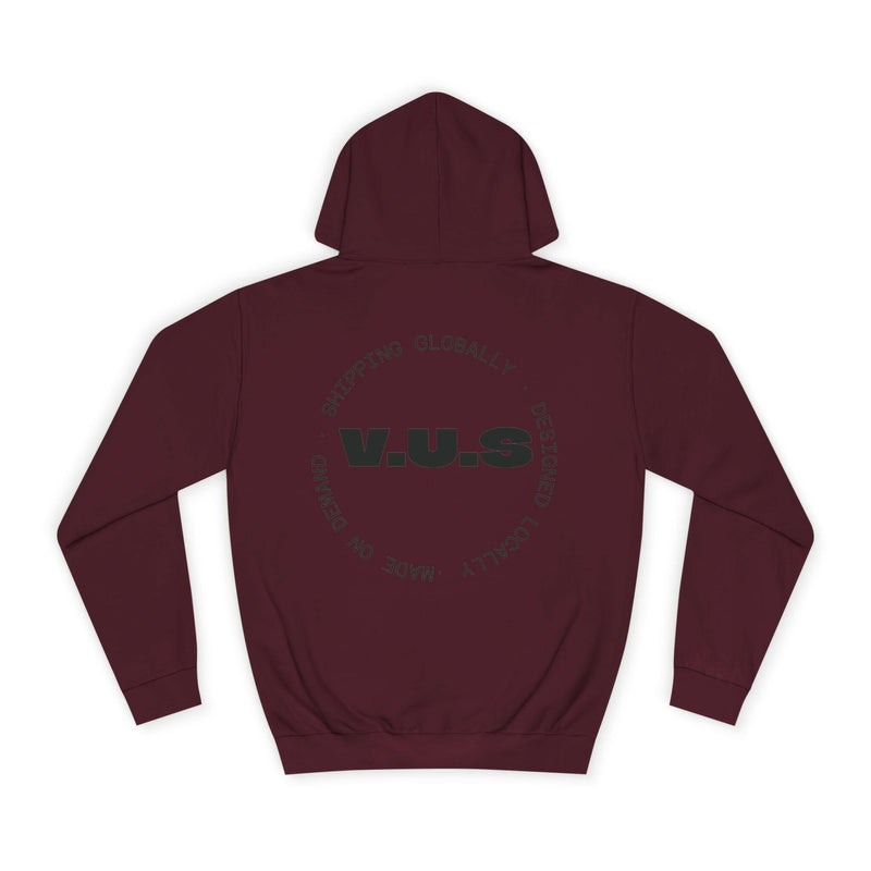 Unisex Heart Vibe College Hoodie, Casual Fashion Hoodie, Cute Gift for Students, Cozy College Wear, Trendy Streetwear