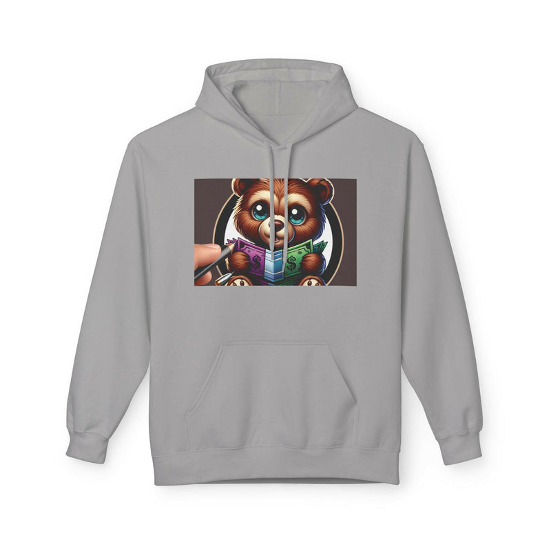 Rise N' Shine Fleece Hoodie, Cozy Bear Apparel, Unisex Sweatshirt, Cute Gift for Friends, Inspirational Clothing