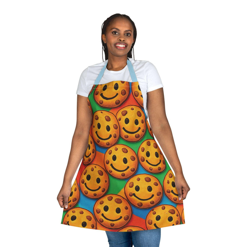Colorful Cookie Smiley Apron, Fun Kitchen Gift, Baking Apron, Chef's Apron, Kids Cooking, Party Favor, Holiday Kitchen Decor