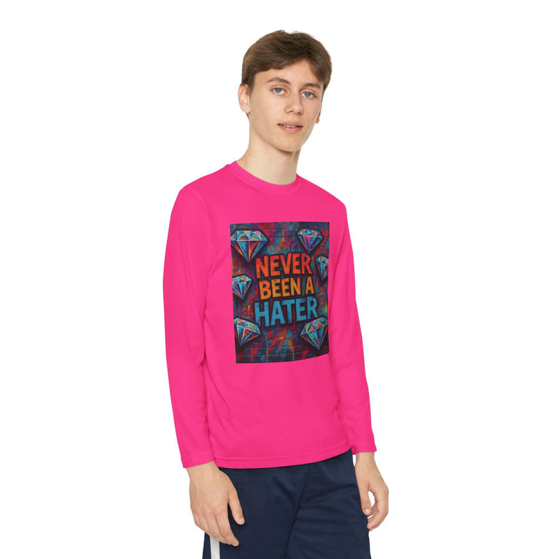 Youth Long Sleeve Tee, Trendy Graphic Shirt, Gift for Teens, Cool Statement Apparel, Casual Wear, Everyday Fun