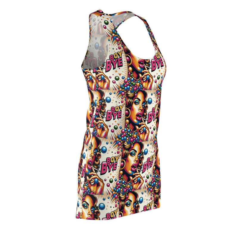 Vibrant Women's AOP Racerback Dress - Perfect for Summer Parties, Dances, Festivals, and Beach Days, Statement Piece, Colorful Fashion