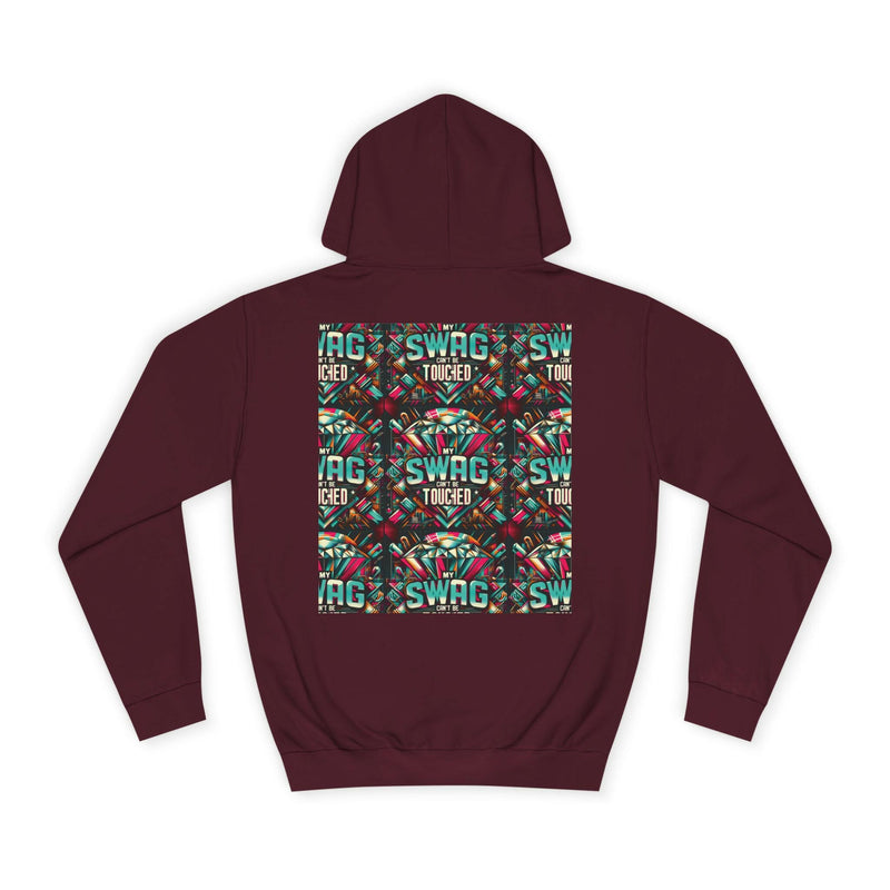 My Swag Touched Unisex College Hoodie, Stylish Sweatshirt, Trendy Apparel, Gift for Students, Casual Wear for College, Cozy Hooded Jacket