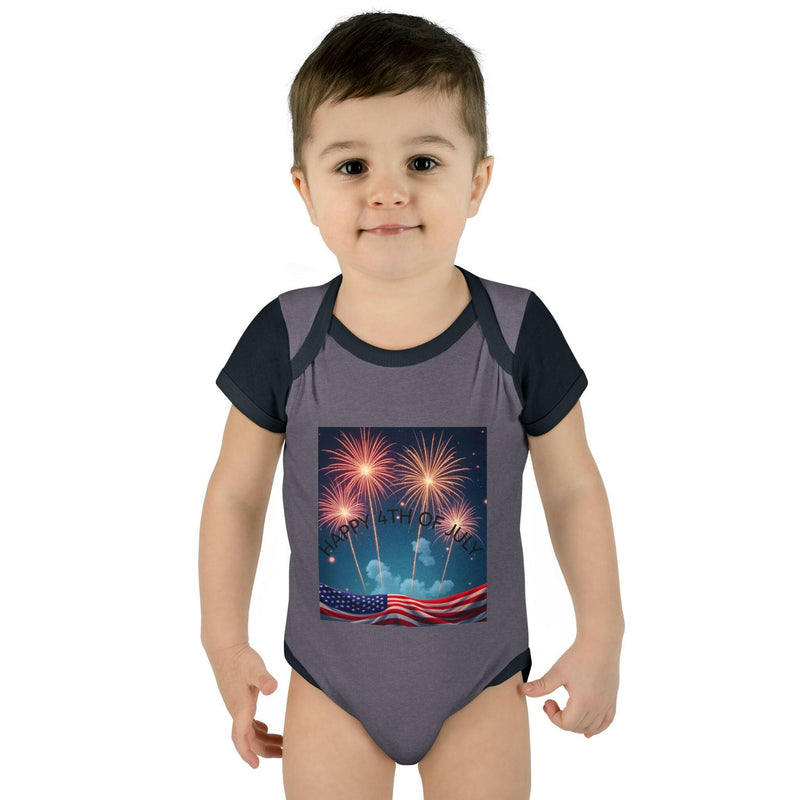 Independence Day Baby Bodysuit, Fireworks Infant Onesie, 4th of July Outfit, Baby Shower Gift, Summer Celebration Apparel