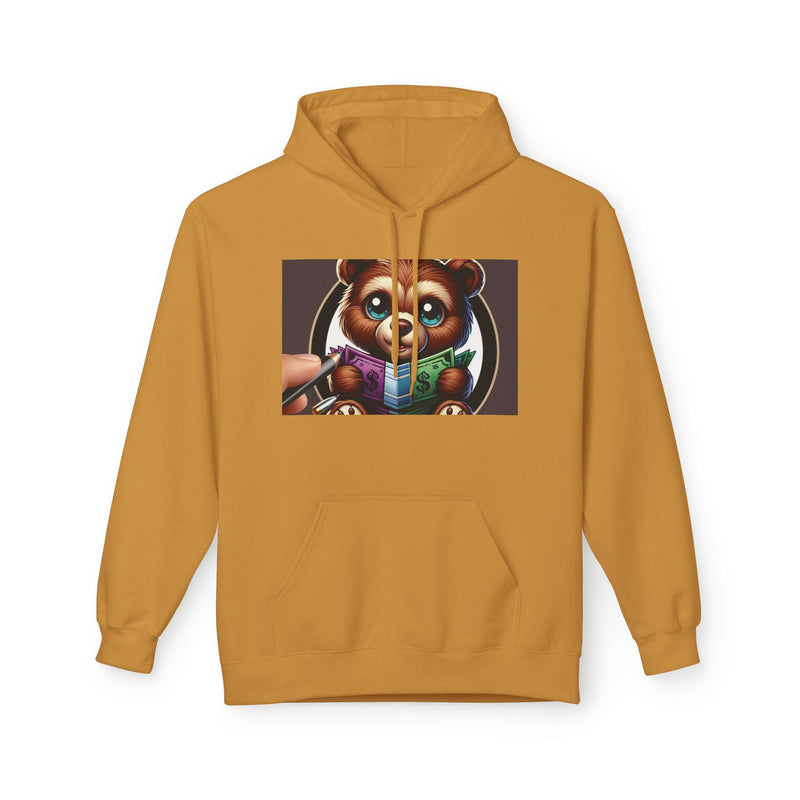 Rise N' Shine Fleece Hoodie, Cozy Bear Apparel, Unisex Sweatshirt, Cute Gift for Friends, Inspirational Clothing