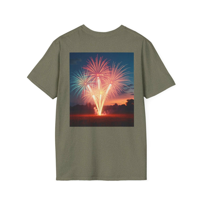 4th of July Fireworks T-Shirt, Unisex Summer Tee, Patriotic Shirt, Independence Day Celebration Wear, Holiday Gift Idea