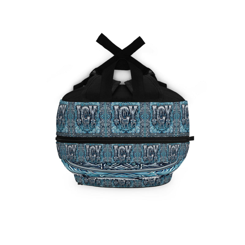 Chill Icy Backpack, Stylish School Bag, Trendy Travel Accessory, Unique Gift for Students, Winter Adventure Backpack