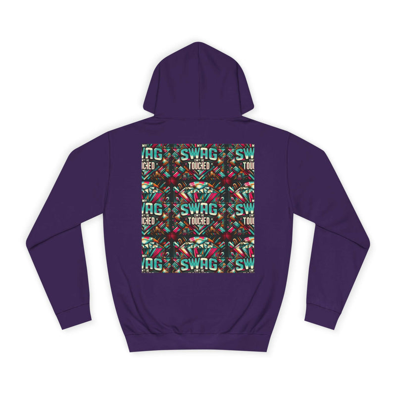 My Swag Touched Unisex College Hoodie, Stylish Sweatshirt, Trendy Apparel, Gift for Students, Casual Wear for College, Cozy Hooded Jacket
