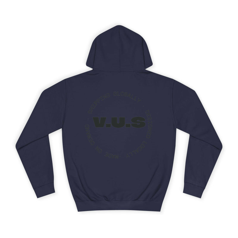 Unisex Heart Vibe College Hoodie, Casual Fashion Hoodie, Cute Gift for Students, Cozy College Wear, Trendy Streetwear