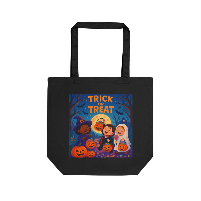 Halloween Eco Tote Bag, Reusable Bag for Trick or Treat, Tote for Kids, Halloween Party Bag, Festive Shopping Bag, Eco-Friendly Halloween
