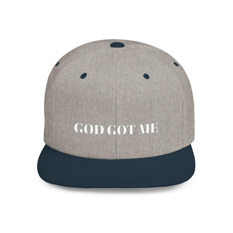 Black adjustable snapback cap with embroidered logo, perfect for customizable fit and stylish streetwear.