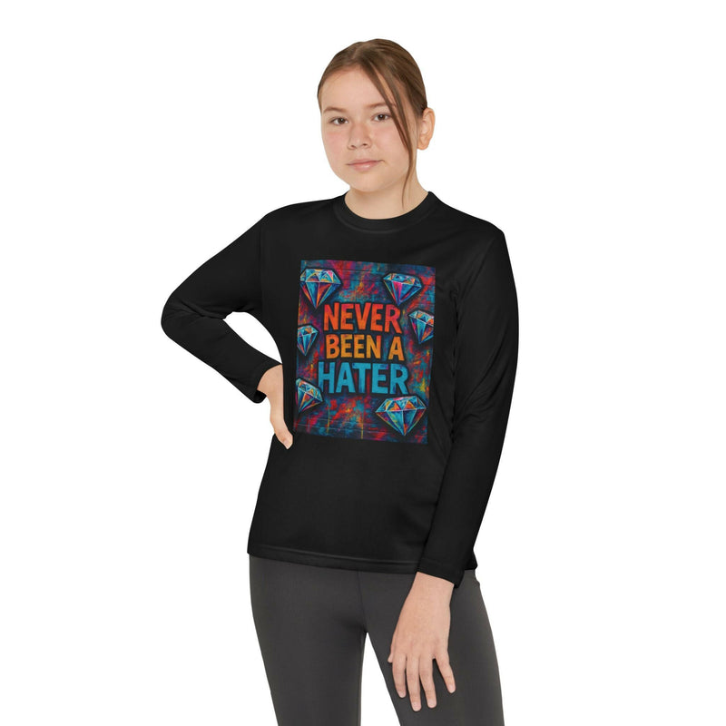 Youth Long Sleeve Tee, Trendy Graphic Shirt, Gift for Teens, Cool Statement Apparel, Casual Wear, Everyday Fun