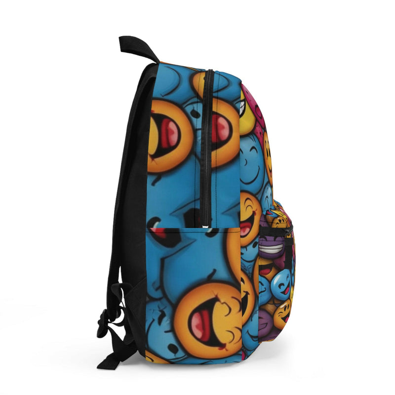 Colorful Emoji Backpack | Fun School Bag for Kids, Trendy Travel Backpack, Gift for Birthdays, Express Your Joy