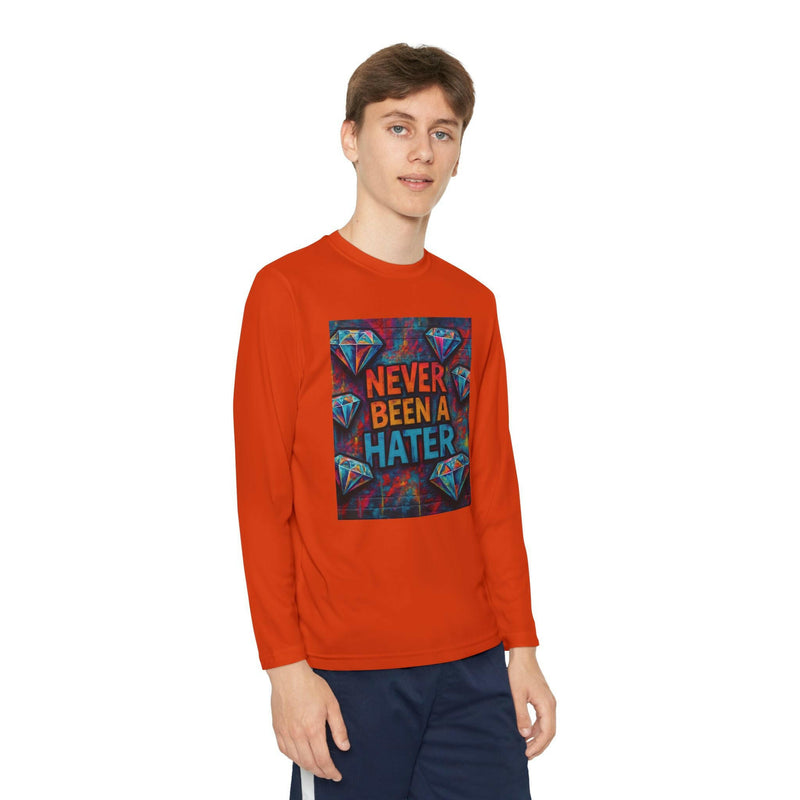 Youth Long Sleeve Tee, Trendy Graphic Shirt, Gift for Teens, Cool Statement Apparel, Casual Wear, Everyday Fun