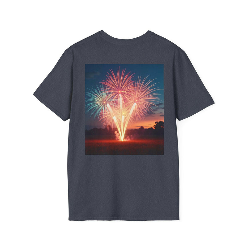 4th of July Fireworks T-Shirt, Unisex Summer Tee, Patriotic Shirt, Independence Day Celebration Wear, Holiday Gift Idea