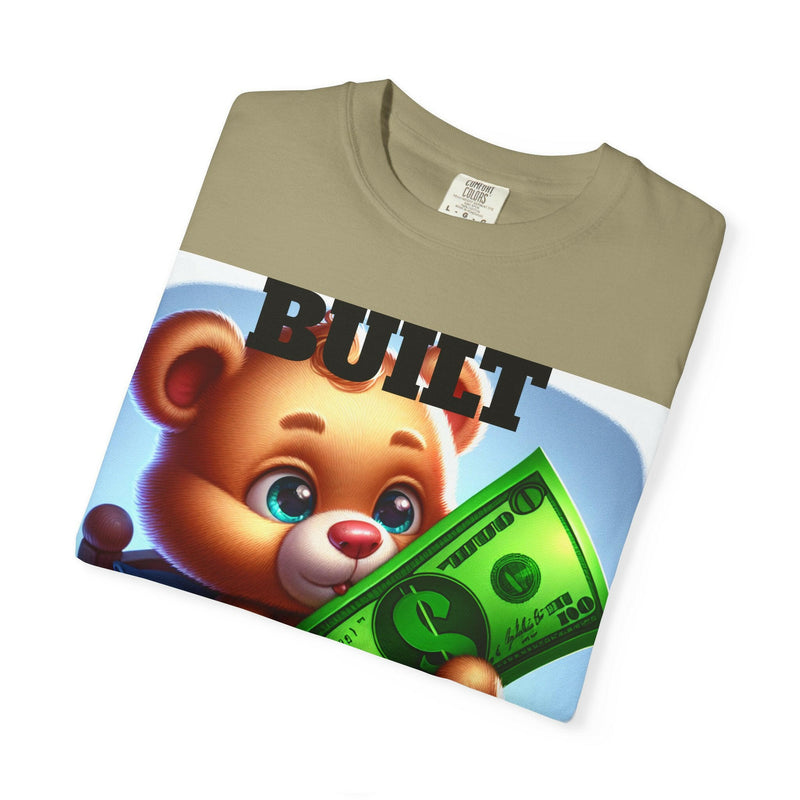 Built Different Bear Graphic T-Shirt - Unisex Garment-Dyed Tee