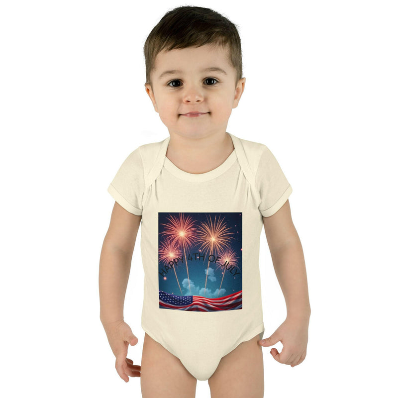 Independence Day Baby Bodysuit, Fireworks Infant Onesie, 4th of July Outfit, Baby Shower Gift, Summer Celebration Apparel