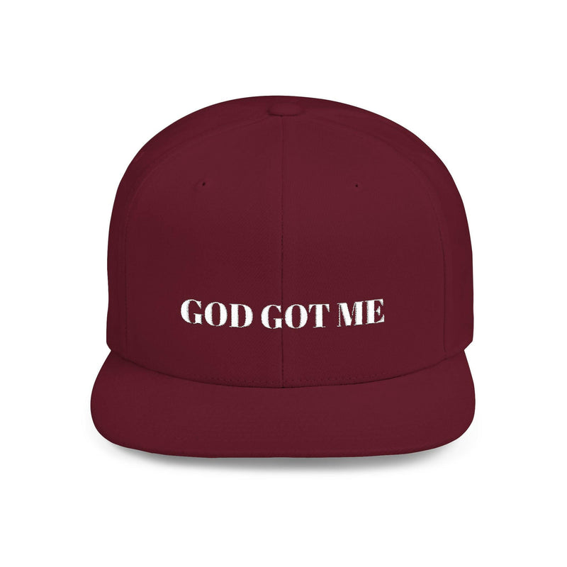 Black adjustable snapback cap with embroidered logo, perfect for customizable fit and stylish streetwear.