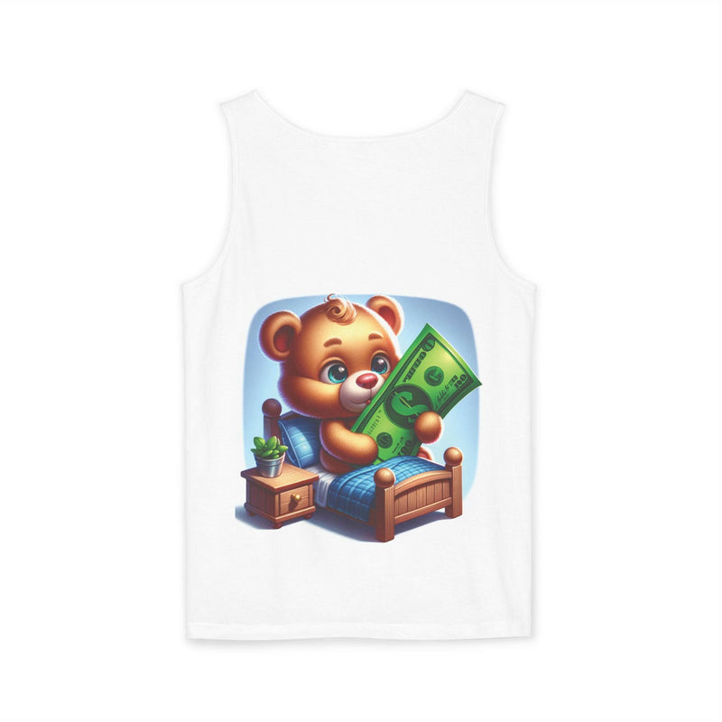 Progress Over Perfection Tank Top, Unisex Inspirational Top, Cute Bear Graphic Tank, Motivational Gift, Casual Summer Wear