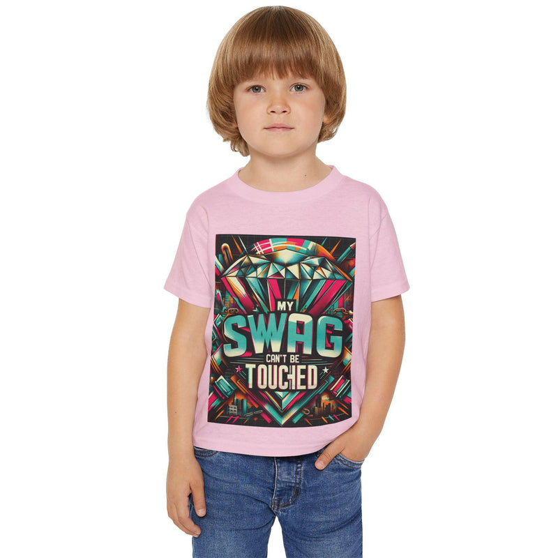 Cool Toddler T-Shirt with 'My Swag Can't Be Touched' Design, Fun Kids Tee, Stylish Toddler Apparel, Birthday Gift, Trendy Children's Wear