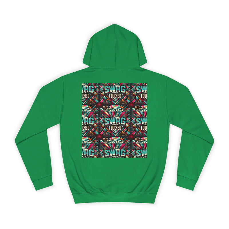 My Swag Touched Unisex College Hoodie, Stylish Sweatshirt, Trendy Apparel, Gift for Students, Casual Wear for College, Cozy Hooded Jacket