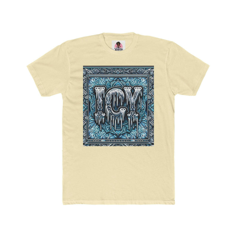 Icy Vibes Unisex Cotton Crew Tee | Cool Graphic T-Shirt, Streetwear Fashion, Gift for Her/Him, Casual Outfit, Ice-Themed Apparel