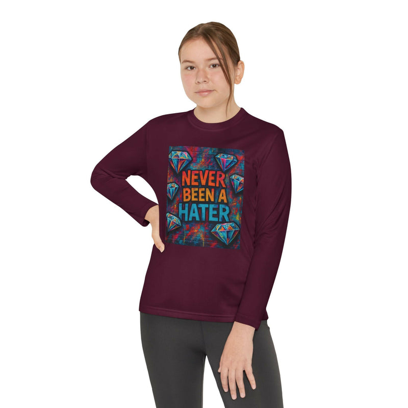 Youth Long Sleeve Tee, Trendy Graphic Shirt, Gift for Teens, Cool Statement Apparel, Casual Wear, Everyday Fun