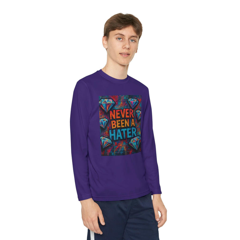 Youth Long Sleeve Tee, Trendy Graphic Shirt, Gift for Teens, Cool Statement Apparel, Casual Wear, Everyday Fun