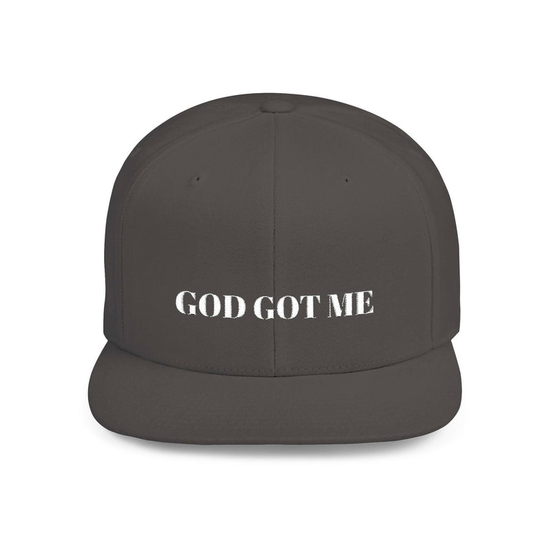 Black adjustable snapback cap with embroidered logo, perfect for customizable fit and stylish streetwear.