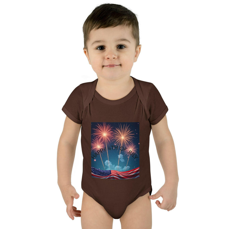 Independence Day Baby Bodysuit, Fireworks Infant Onesie, 4th of July Outfit, Baby Shower Gift, Summer Celebration Apparel