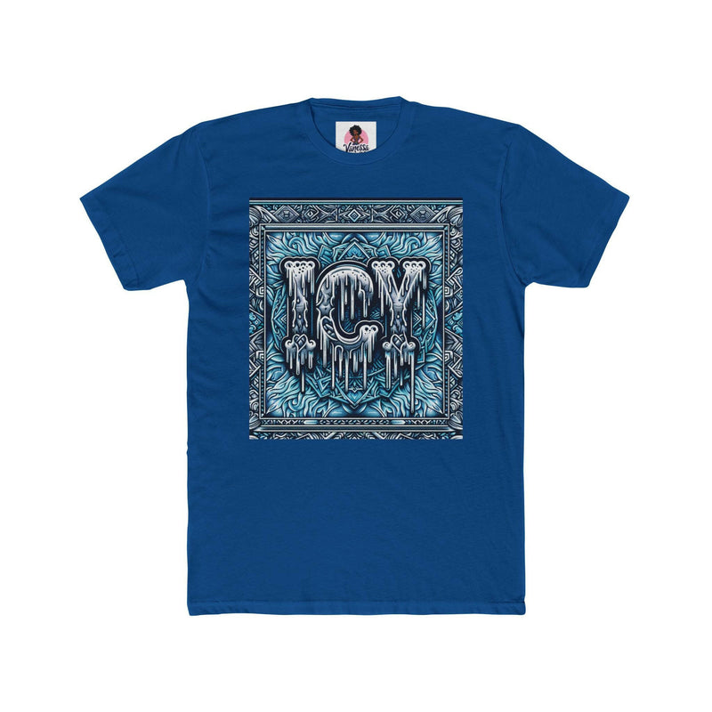 Icy Vibes Unisex Cotton Crew Tee | Cool Graphic T-Shirt, Streetwear Fashion, Gift for Her/Him, Casual Outfit, Ice-Themed Apparel