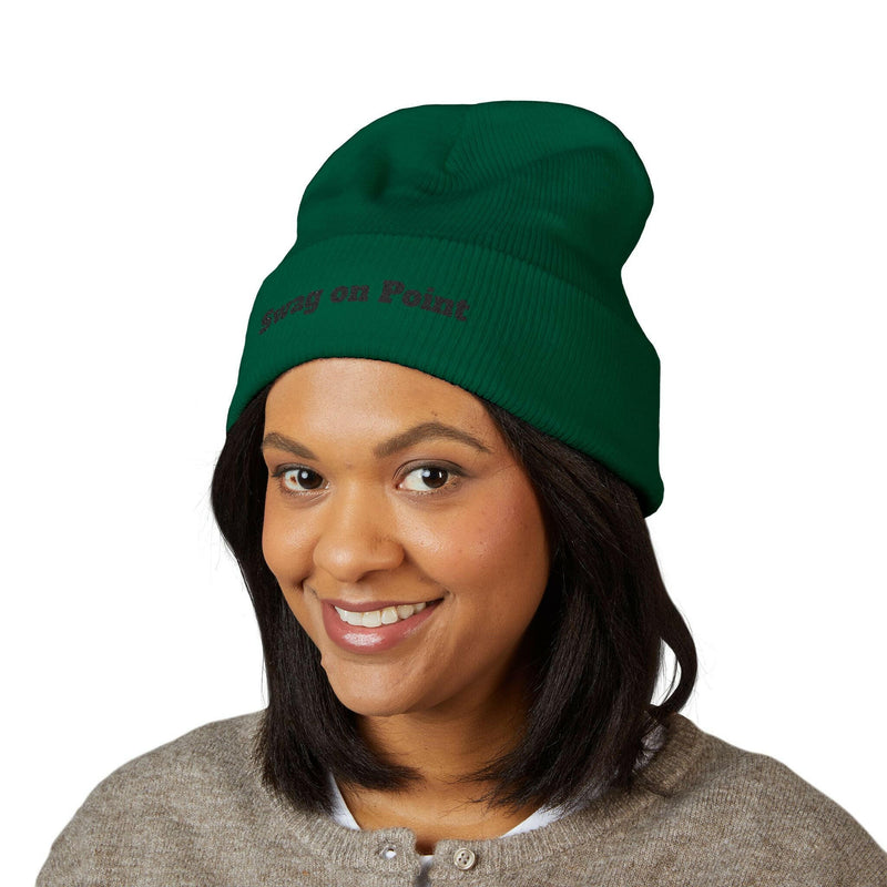 Swag on Point Beanie | Classic Cuffed Hat | Trendy Winter Accessory | Unisex Beanie | Gift for Him or Her | Winter Style Must-Have
