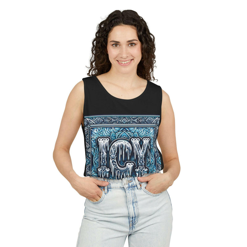 Icy Vibes Garment-Dyed Tank Top - Chill Summer Wear, Beach Fashion, Ice-Themed Gift, Casual Layering Piece, Unisex Beachwear