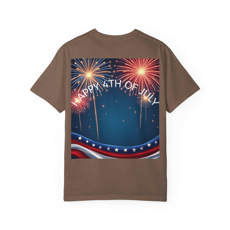 Patriotic 4th of July T-Shirt | Unisex Graphic Tee for Independence Day Celebrations, Fireworks Shirt, Summer BBQ Wear, USA Pride Apparel