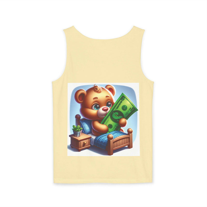 Progress Over Perfection Tank Top, Unisex Inspirational Top, Cute Bear Graphic Tank, Motivational Gift, Casual Summer Wear
