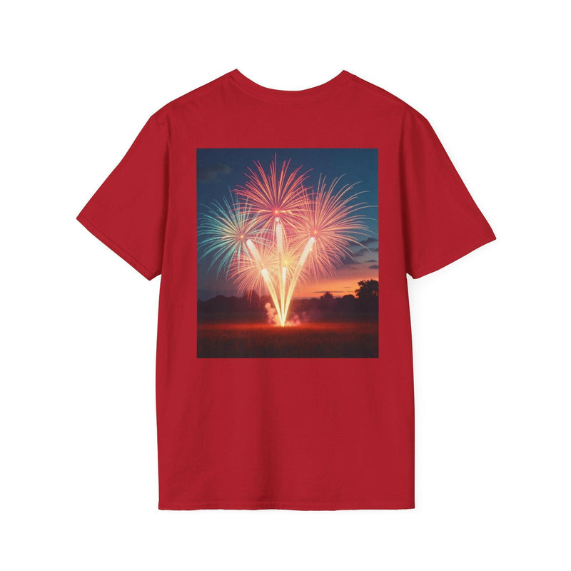 4th of July Fireworks T-Shirt, Unisex Summer Tee, Patriotic Shirt, Independence Day Celebration Wear, Holiday Gift Idea