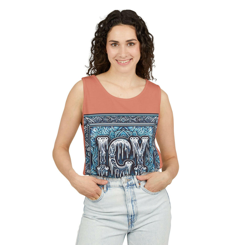Icy Vibes Garment-Dyed Tank Top - Chill Summer Wear, Beach Fashion, Ice-Themed Gift, Casual Layering Piece, Unisex Beachwear