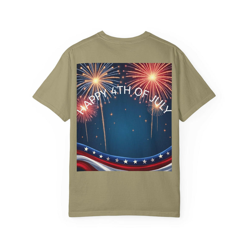 Patriotic 4th of July T-Shirt | Unisex Graphic Tee for Independence Day Celebrations, Fireworks Shirt, Summer BBQ Wear, USA Pride Apparel