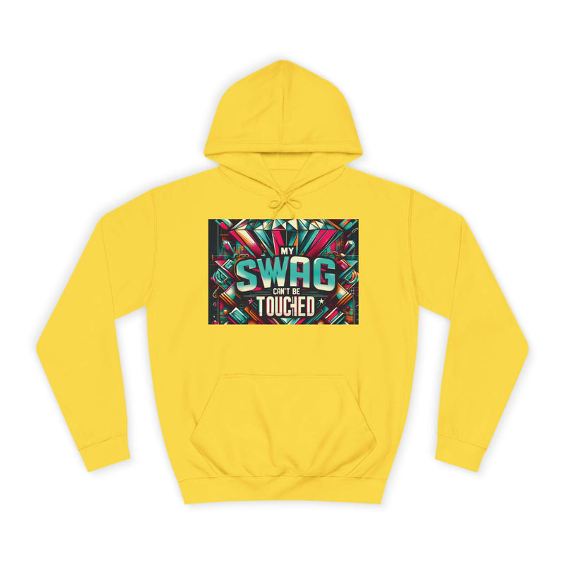 My Swag Touched Unisex College Hoodie, Stylish Sweatshirt, Trendy Apparel, Gift for Students, Casual Wear for College, Cozy Hooded Jacket