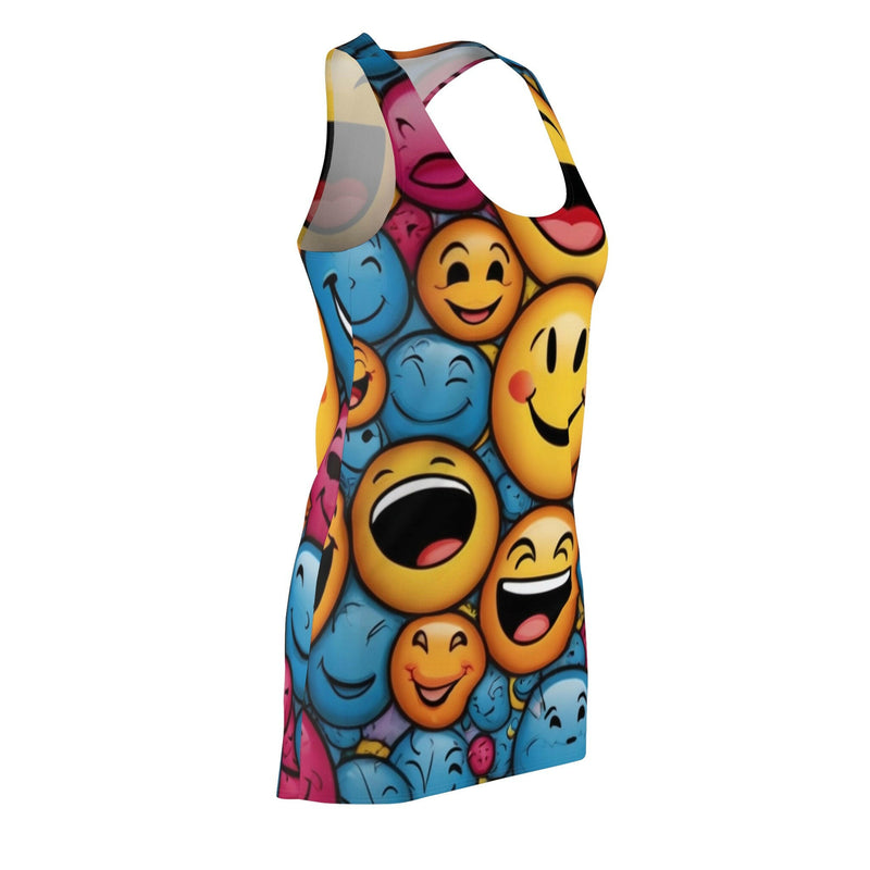 Elegant racerback dress showcasing a sophisticated design ideal for formal occasions and stylish events.