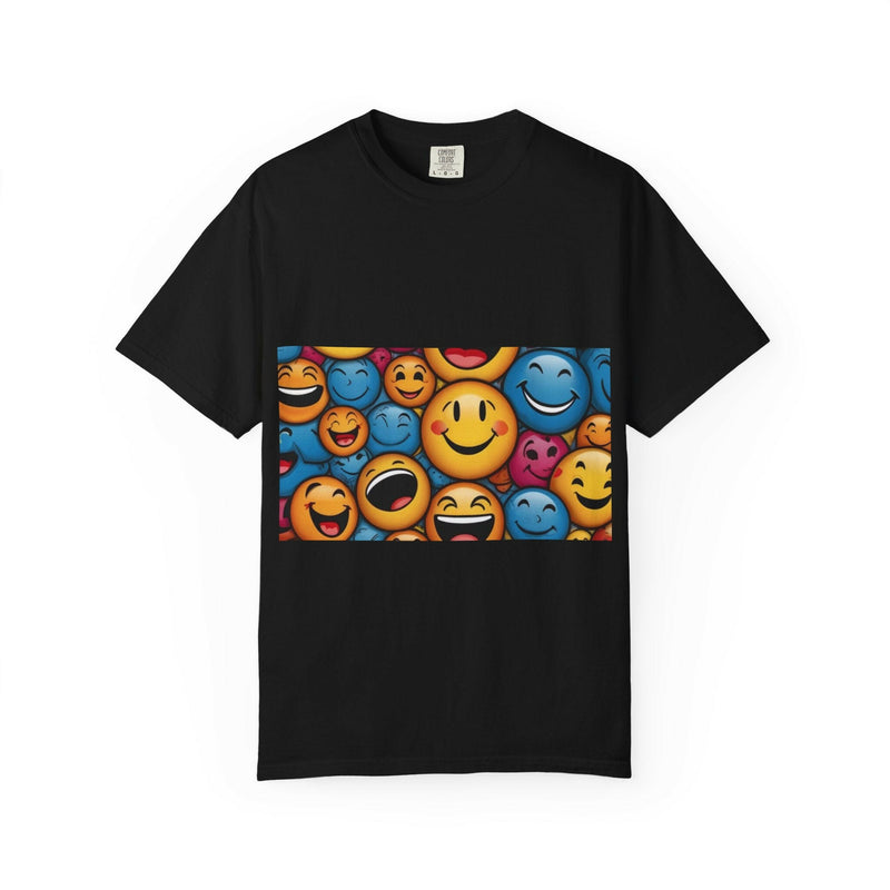 Colorful Emoji T-Shirt, Fun Graphic Tee, Gift for Friends, Summer Vibes, Casual Wear, Happy Shirt, Festival Apparel