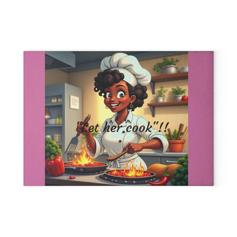 Elegant glass cutting board featuring a sleek design, perfect for modern kitchen decor and efficient food preparation.
