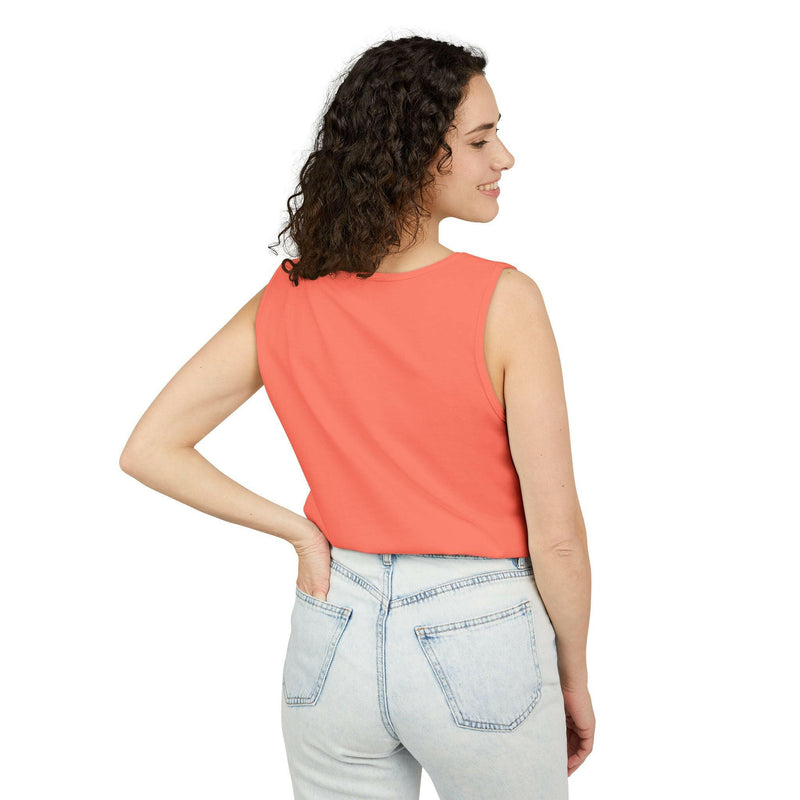 Icy Vibes Garment-Dyed Tank Top - Chill Summer Wear, Beach Fashion, Ice-Themed Gift, Casual Layering Piece, Unisex Beachwear