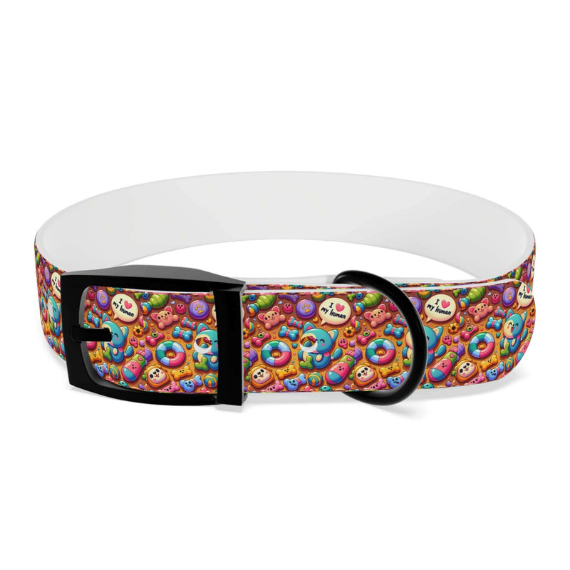 Colorful Dog Collar with Fun Emoji Designs, Adjustable Pet Accessory, Dog Leash, Gift for Dog Lovers, Cute Pet Supplies
