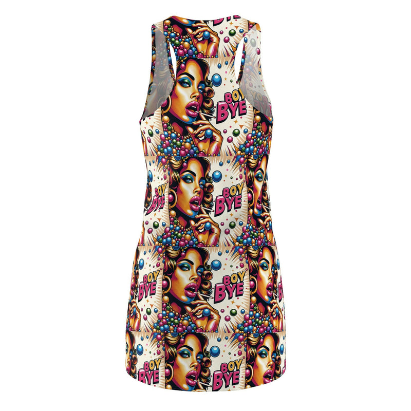Vibrant Women's AOP Racerback Dress - Perfect for Summer Parties, Dances, Festivals, and Beach Days, Statement Piece, Colorful Fashion