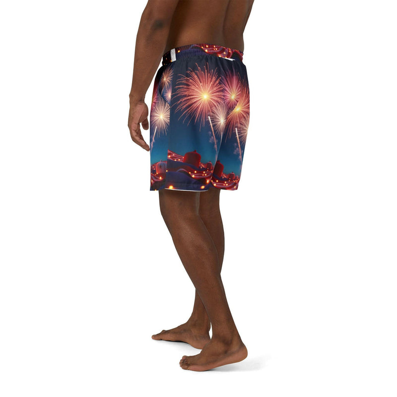 Men's swim shorts ideal for beachwear, offering comfort and style for all water activities.